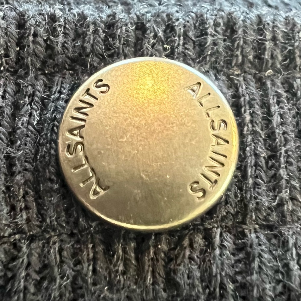 All Saints Infinity Scarf with Button Accents - Picture 6 of 10